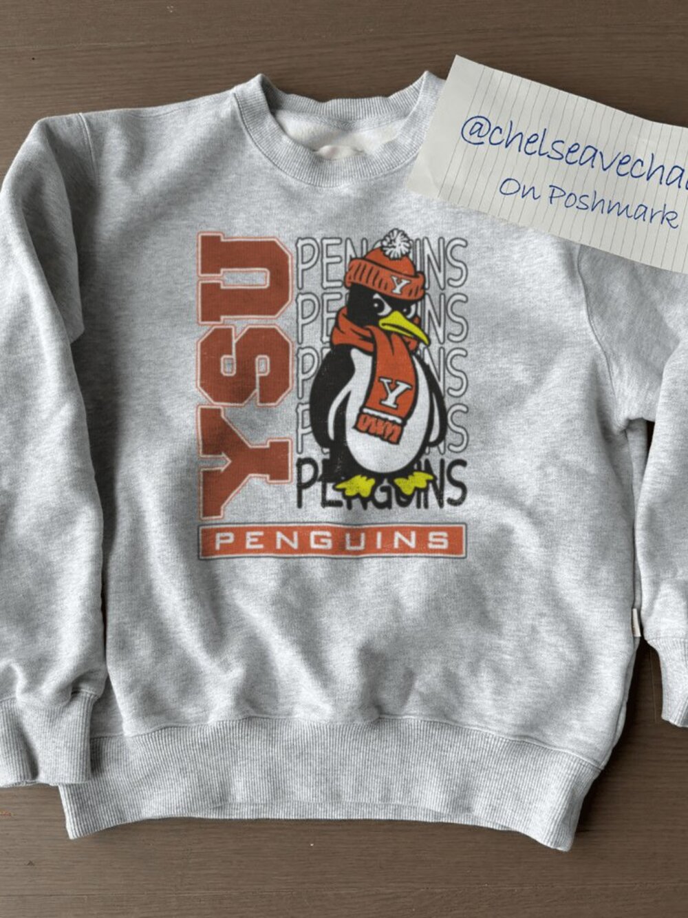 Vintage YSU Youngstown State Penguins Sweatshirt YSU Penguins Football Shirt Tee